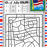 flag color by number