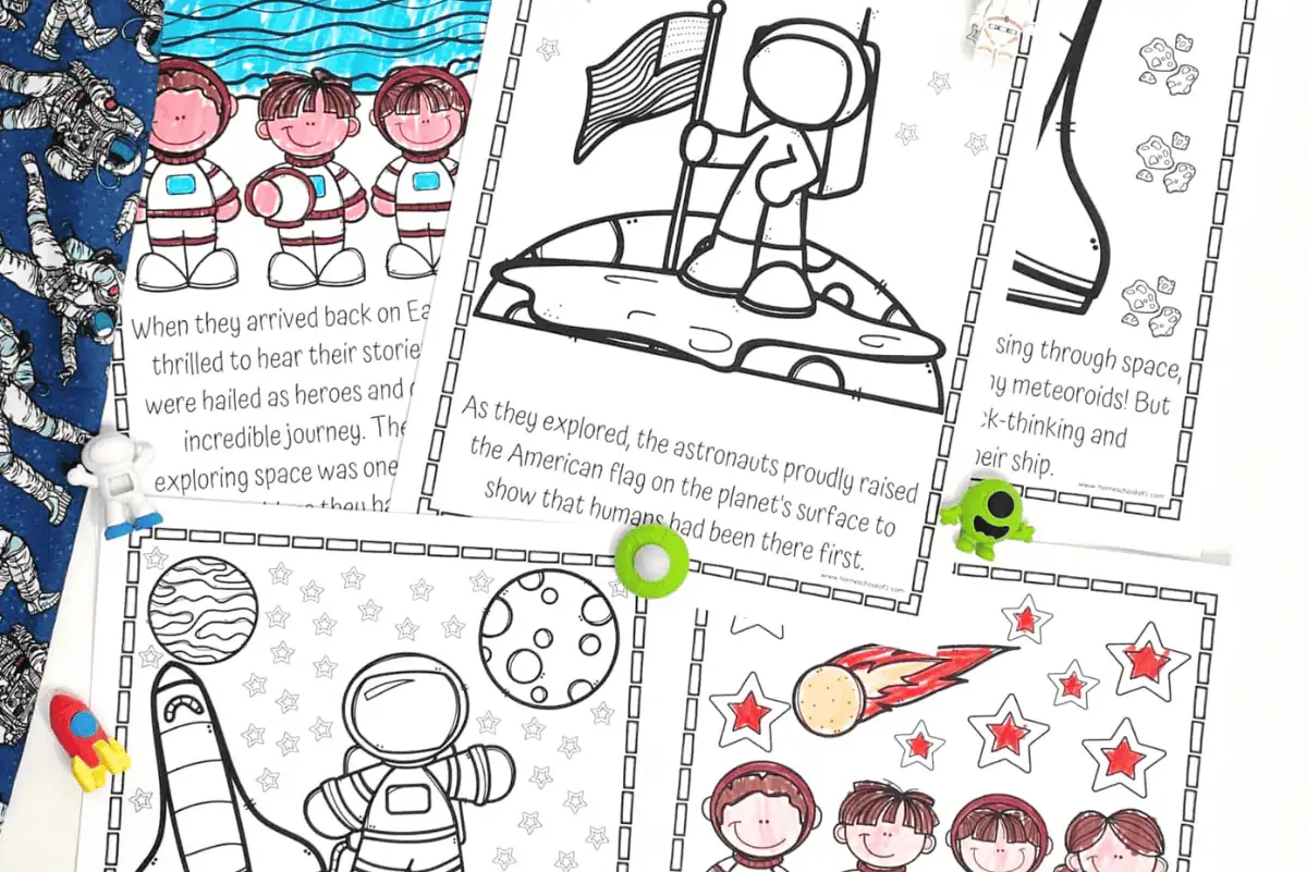 free astronaut coloring pages