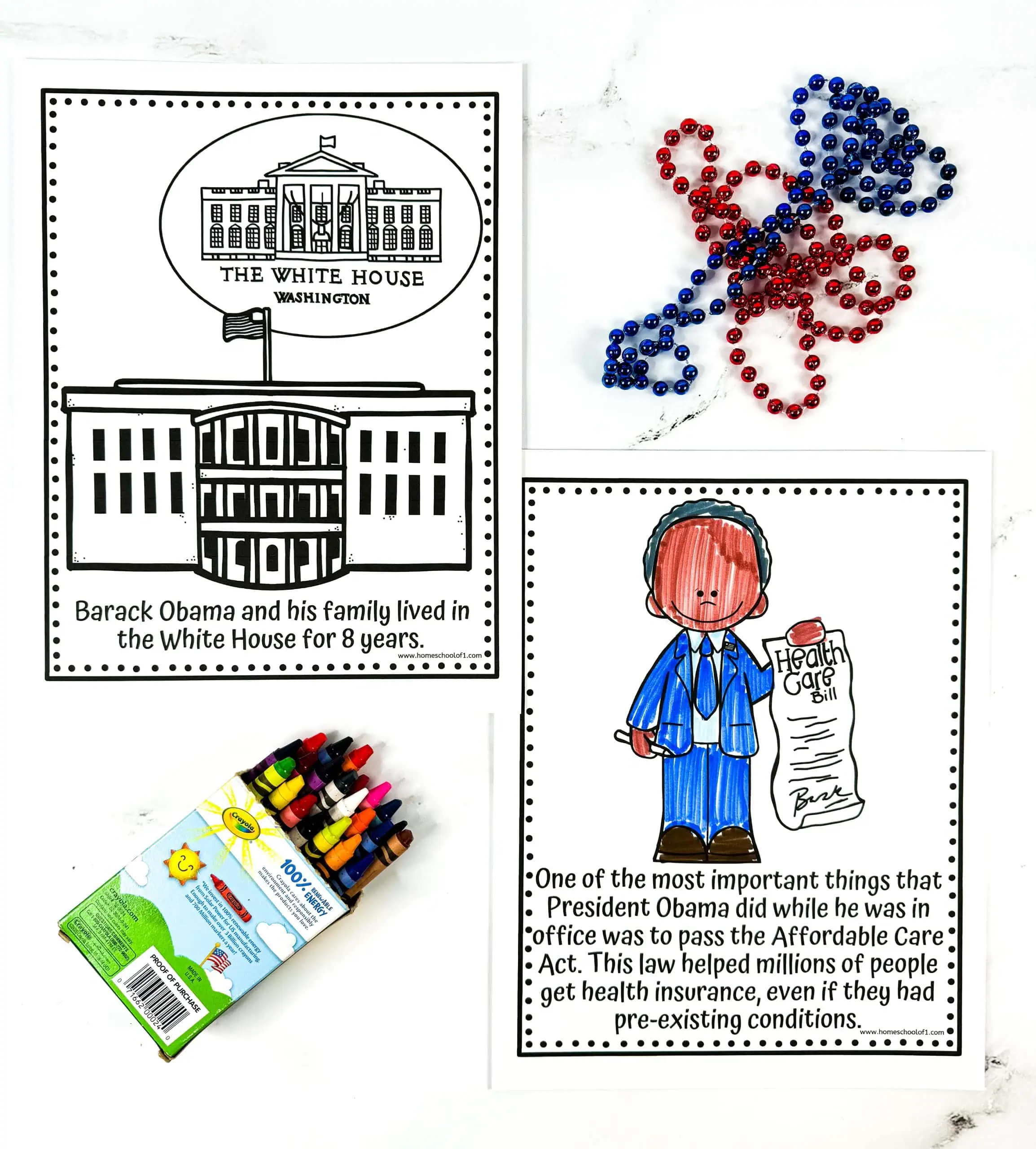 obama coloring sheet