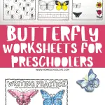 preschool butterfly worksheets