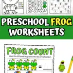 preschool frog worksheets