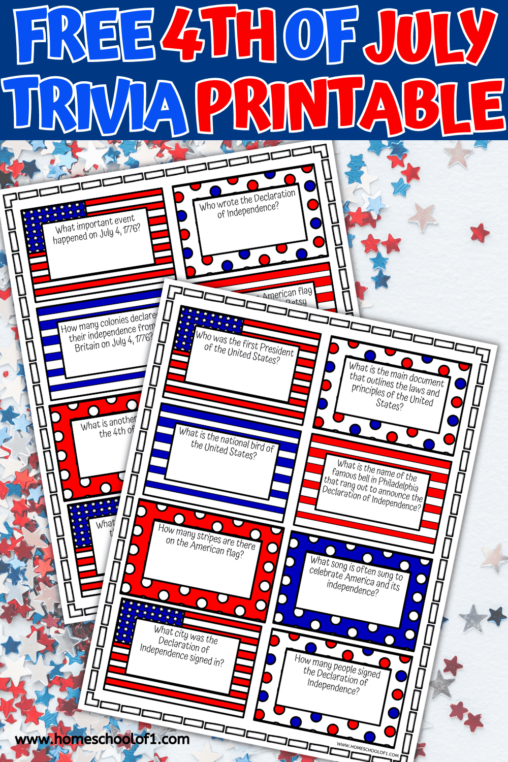 Free 4th of July Trivia Printable for Kids (With Answers)