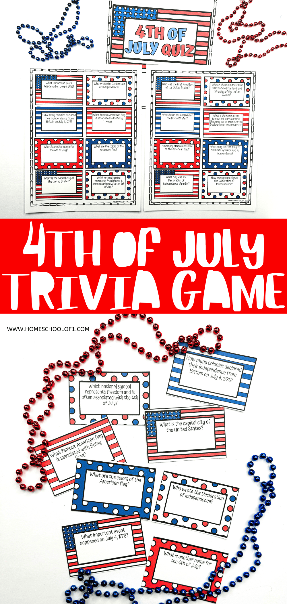 Free 4th of July Trivia Printable for Kids (With Answers)