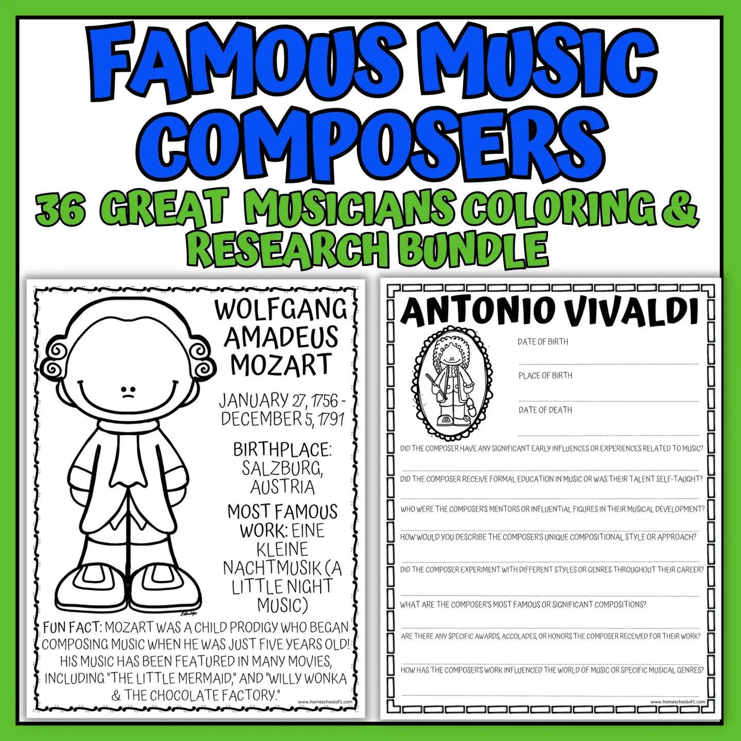 FAMOUS MUSIC COMPOSERS