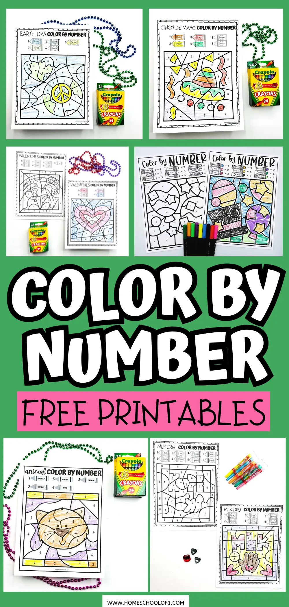 FREE PRINTABLE COLOR BY NUMBER