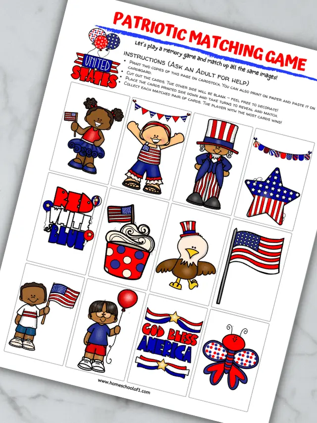 PATRIOTIC MEMORY GAME