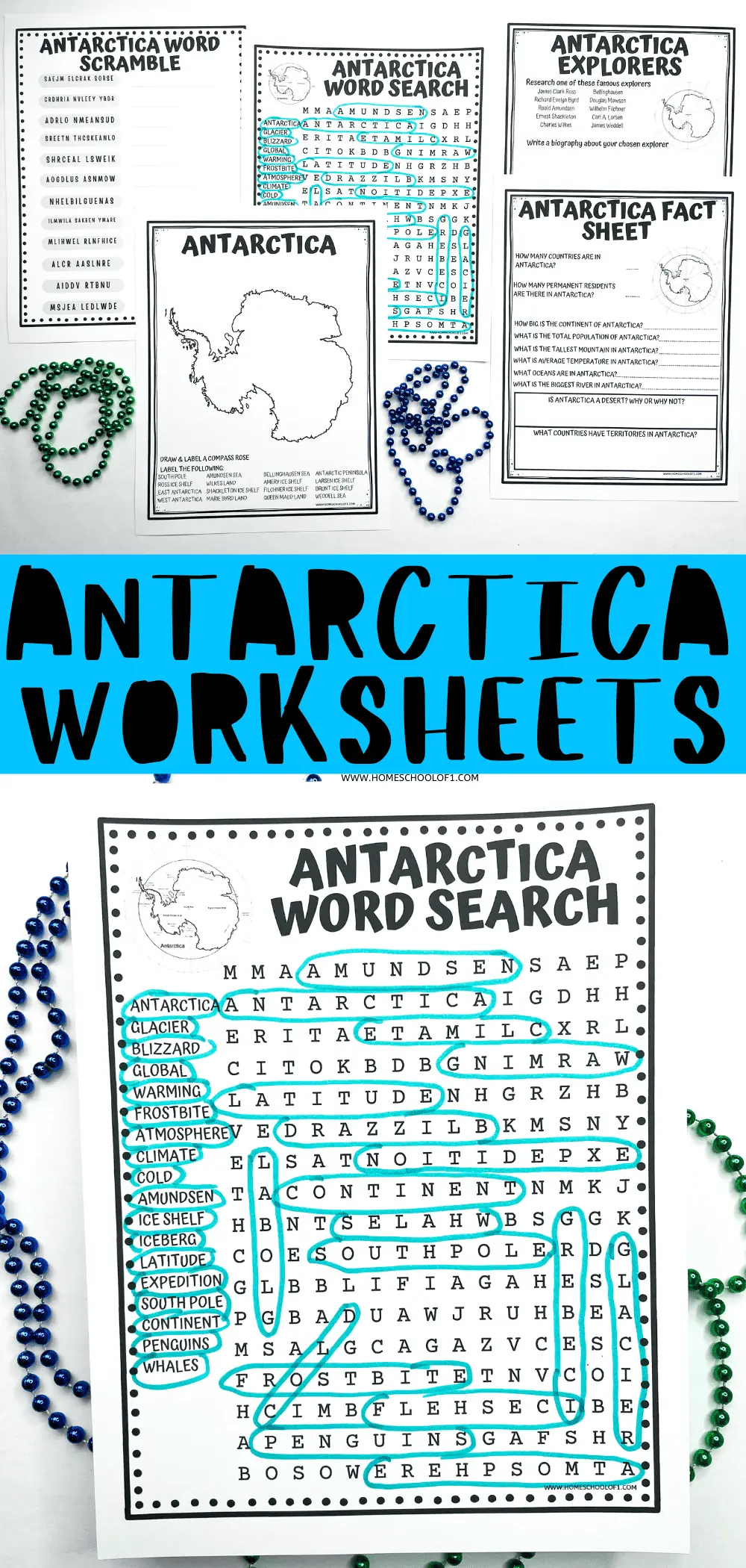 antarctica worksheets