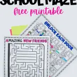 back to school maze printable