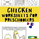 chicken worksheets for preschoolers