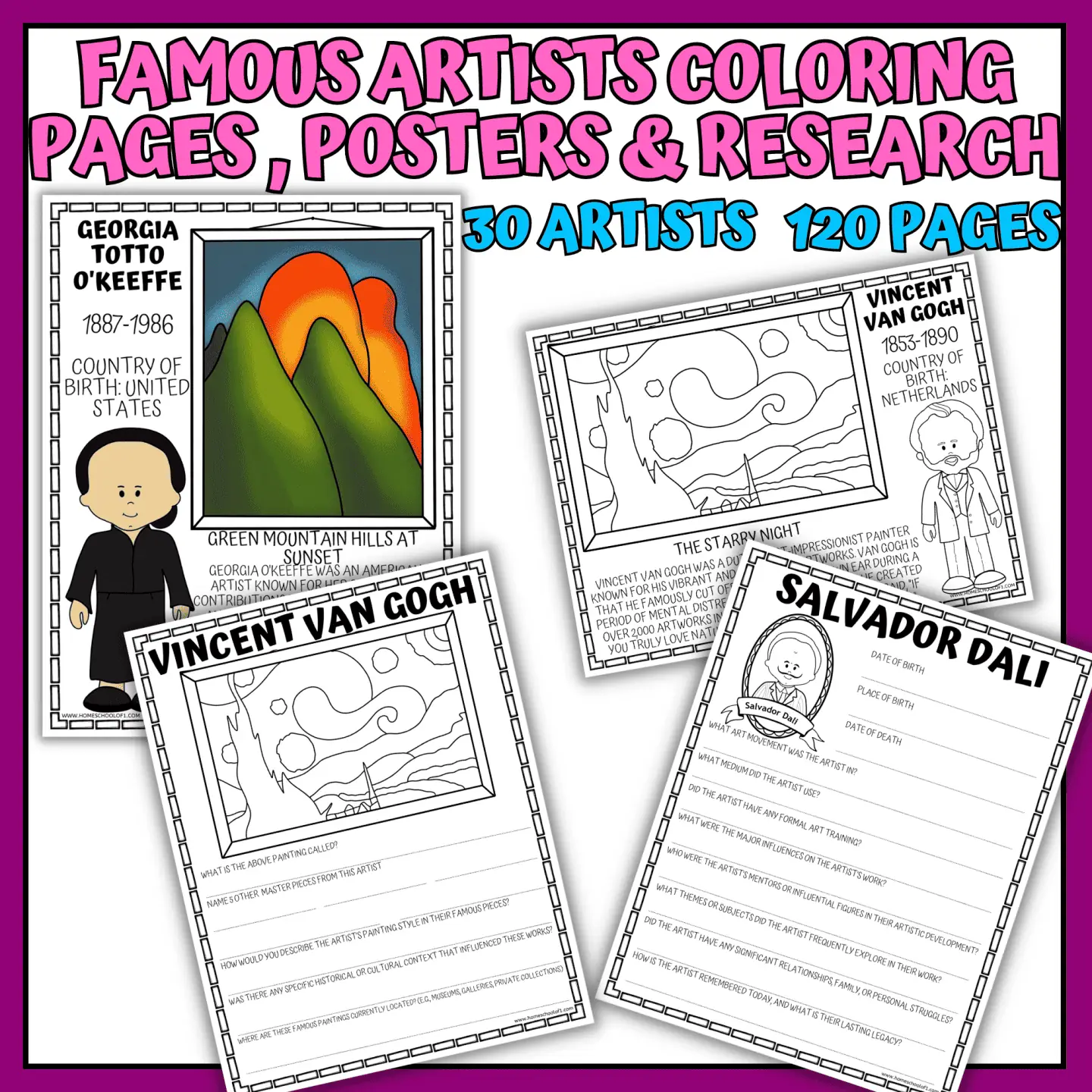 famous artists bundle