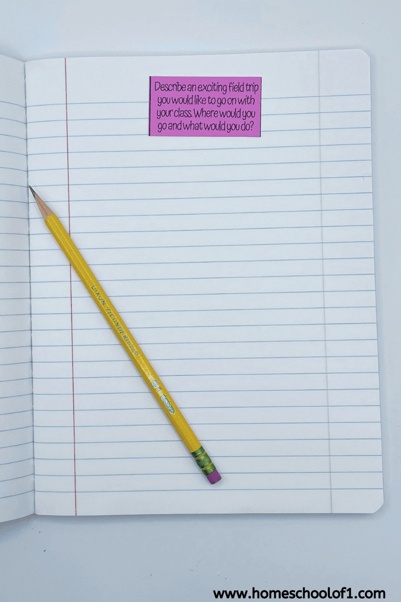 first day of school journal prompts