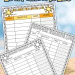 free printable summer reading log