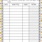 free summer reading log printable