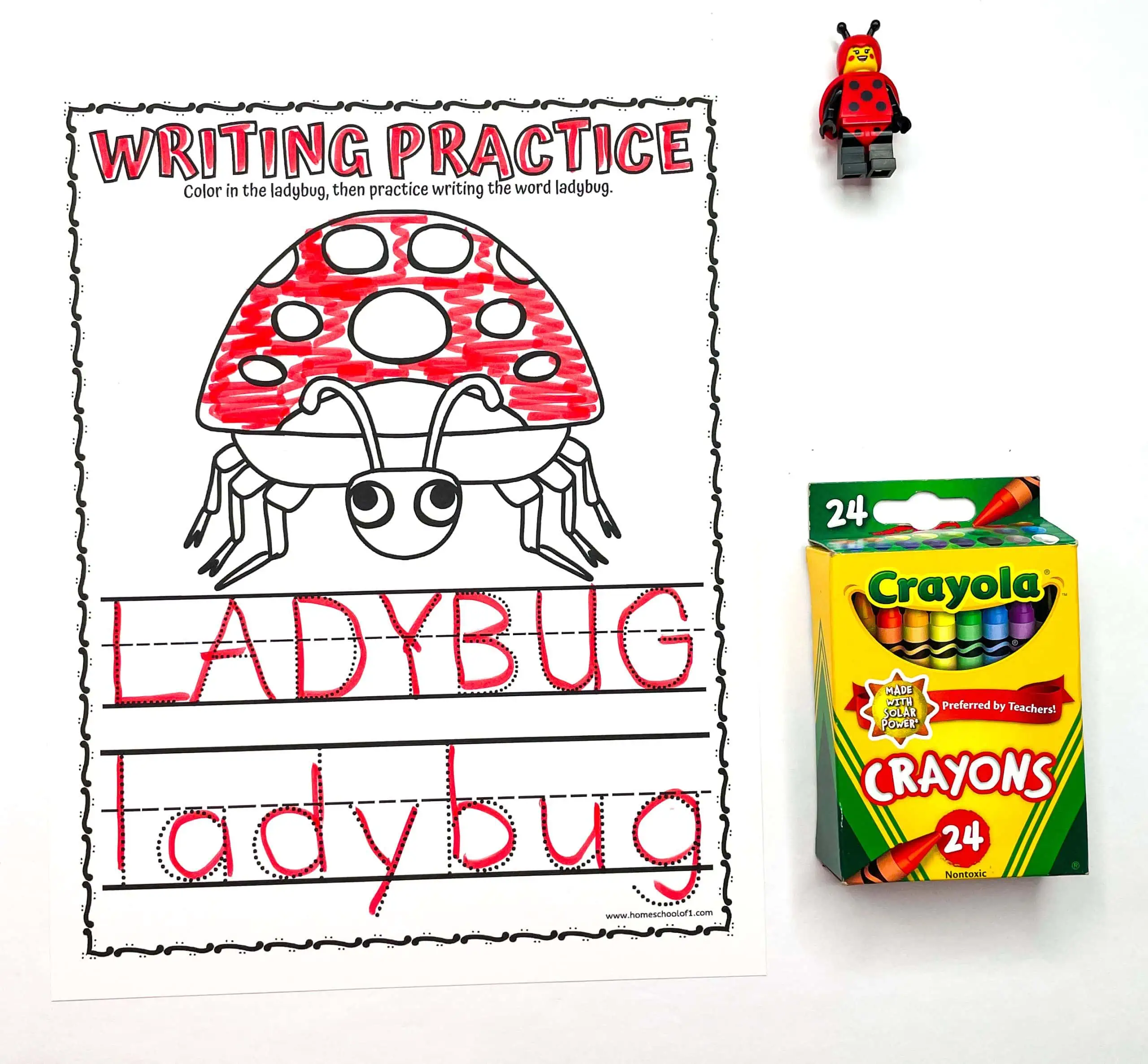 ladybug writing PRACTICE