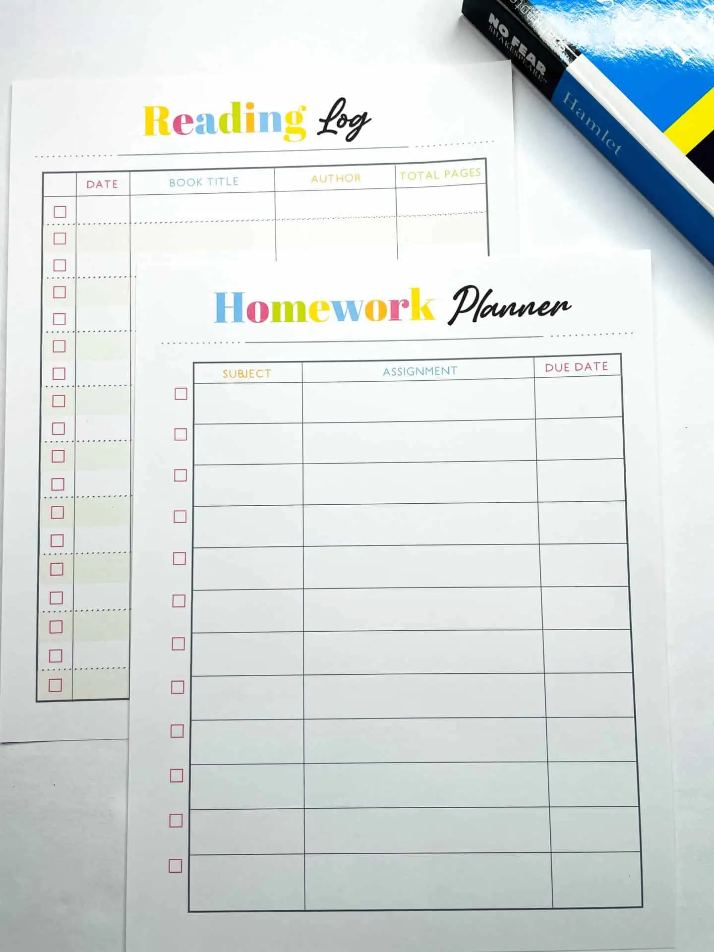 printable homeschool schedule