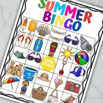 summer bingo free printable