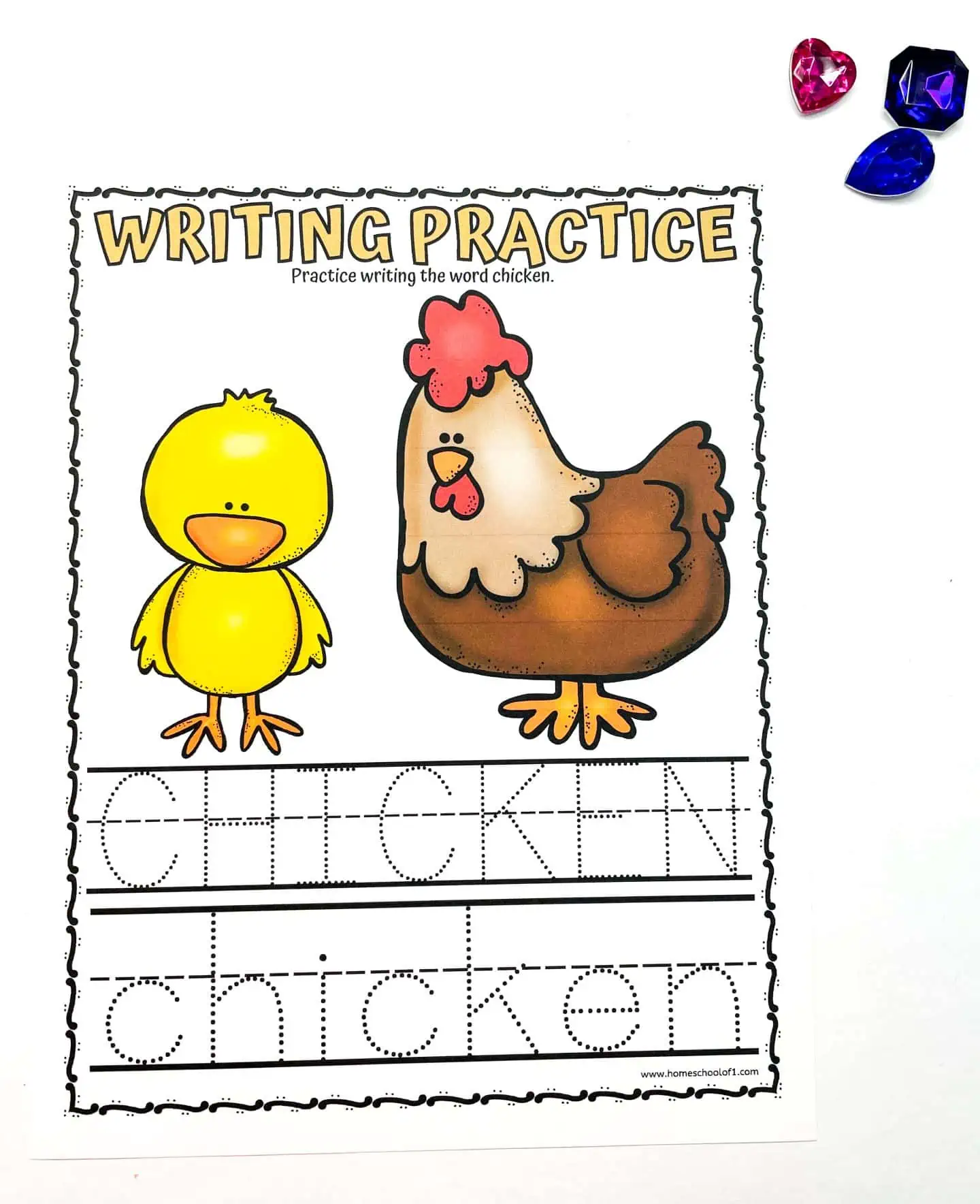 writing practice chicken