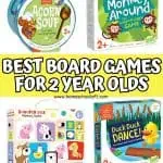 Selection of the best board games for 2-year-olds, featuring titles like 'First Orchard,' 'Farmyard Heads & Tails,' 'Acorn Soup,' 'Monkey Around,' and more, ideal for early childhood development and fun learning experiences.