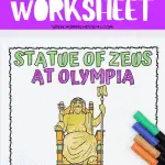 free Statue of Zeus at Olympia Worksheet