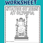 Statue of Zeus at Olympia worksheet