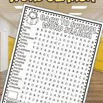 back to school word search