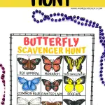 butterfly scavenger hunt printable