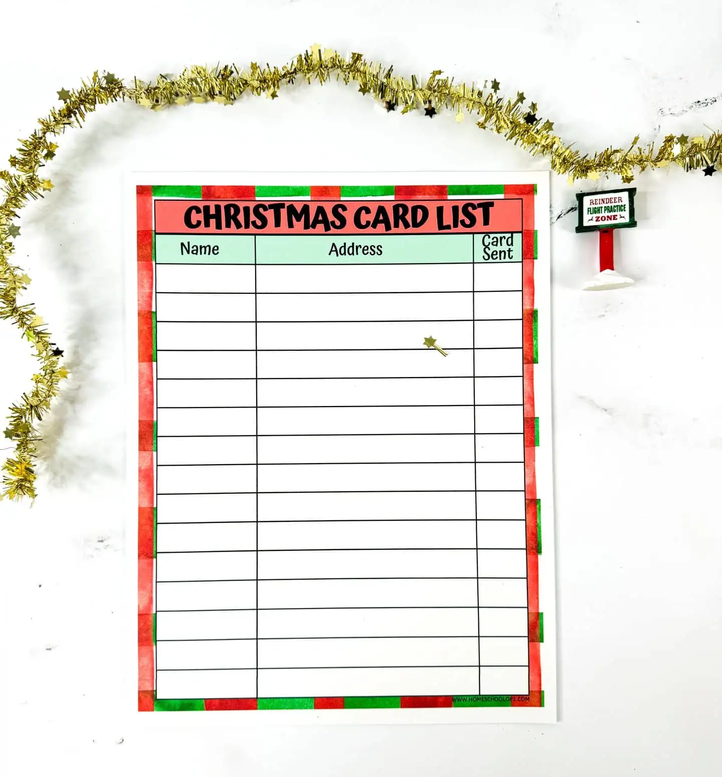 christmas card list