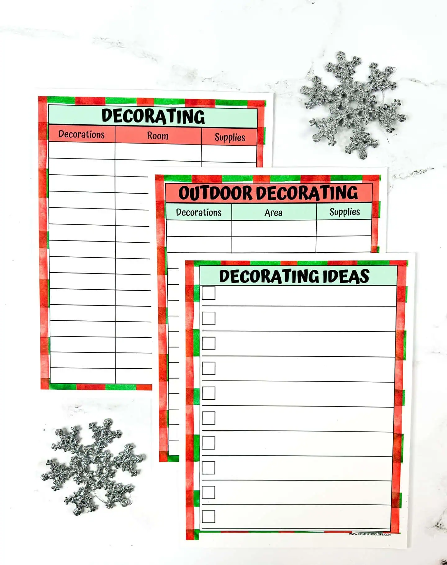 christmas decorating planner