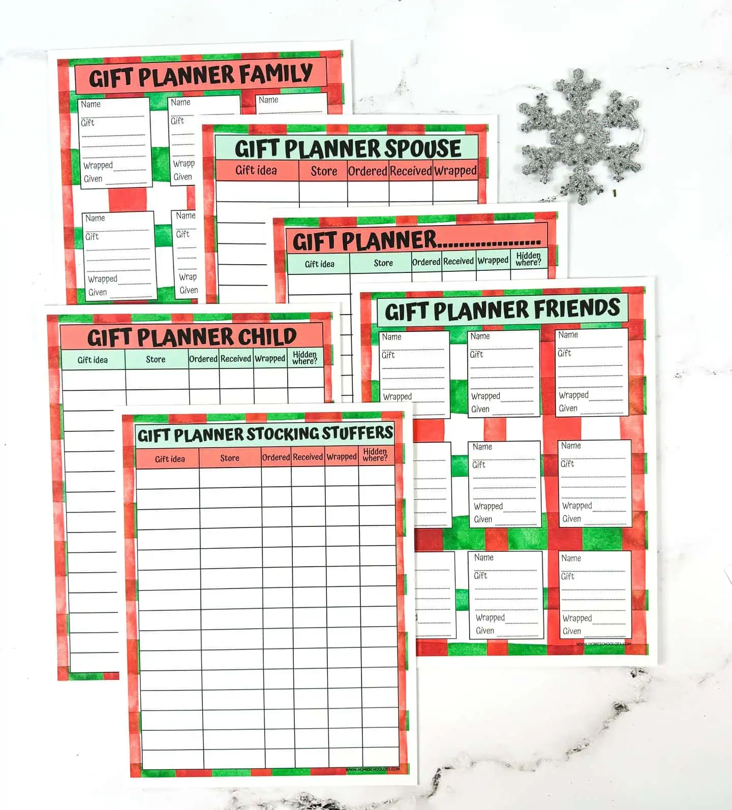 christmas gift planner