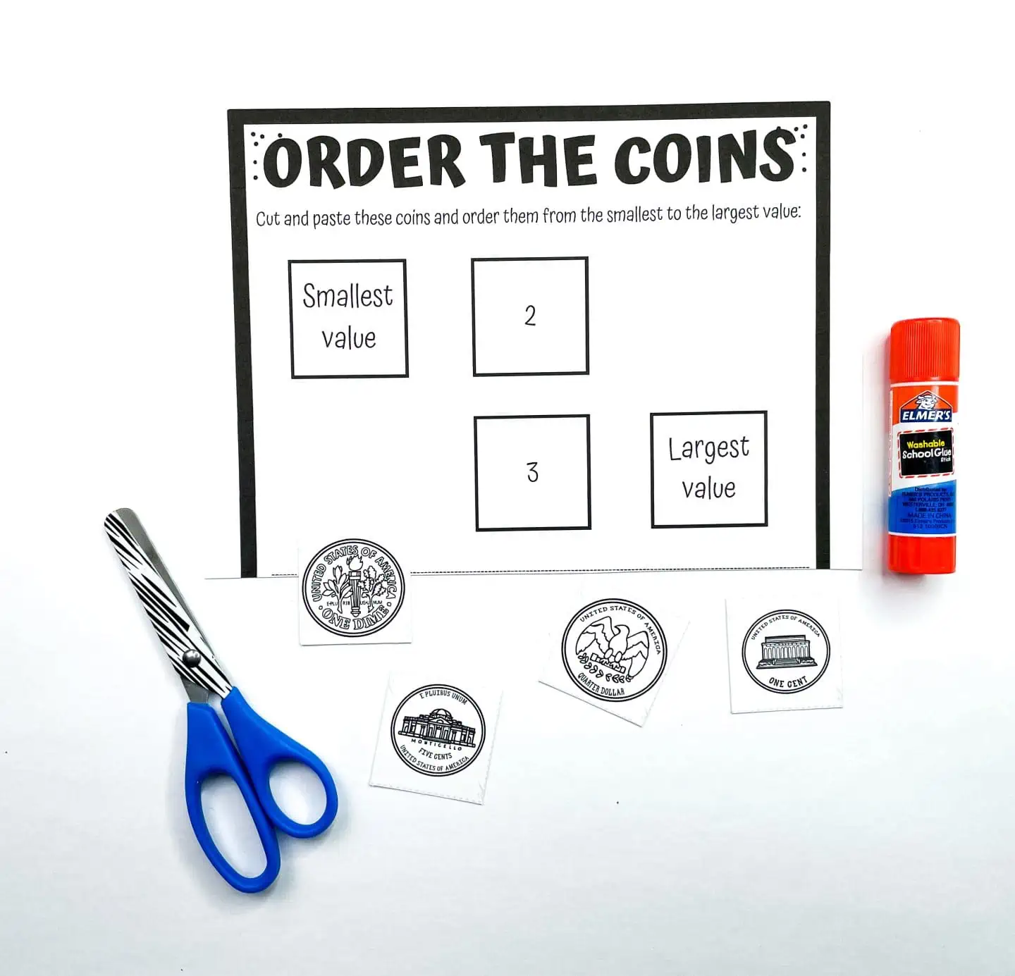 coin worksheets