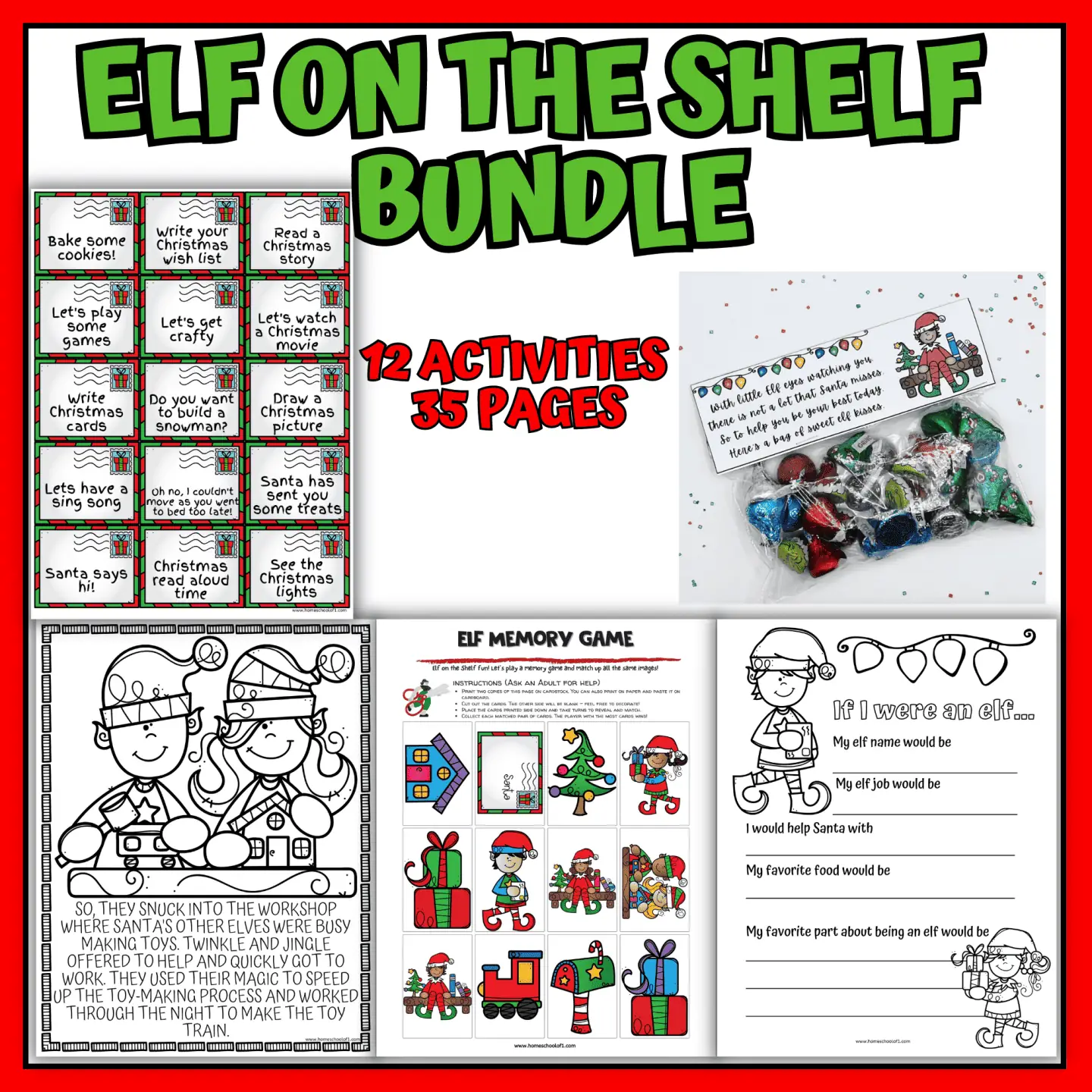 Free Printable Elf On The Shelf Word Search