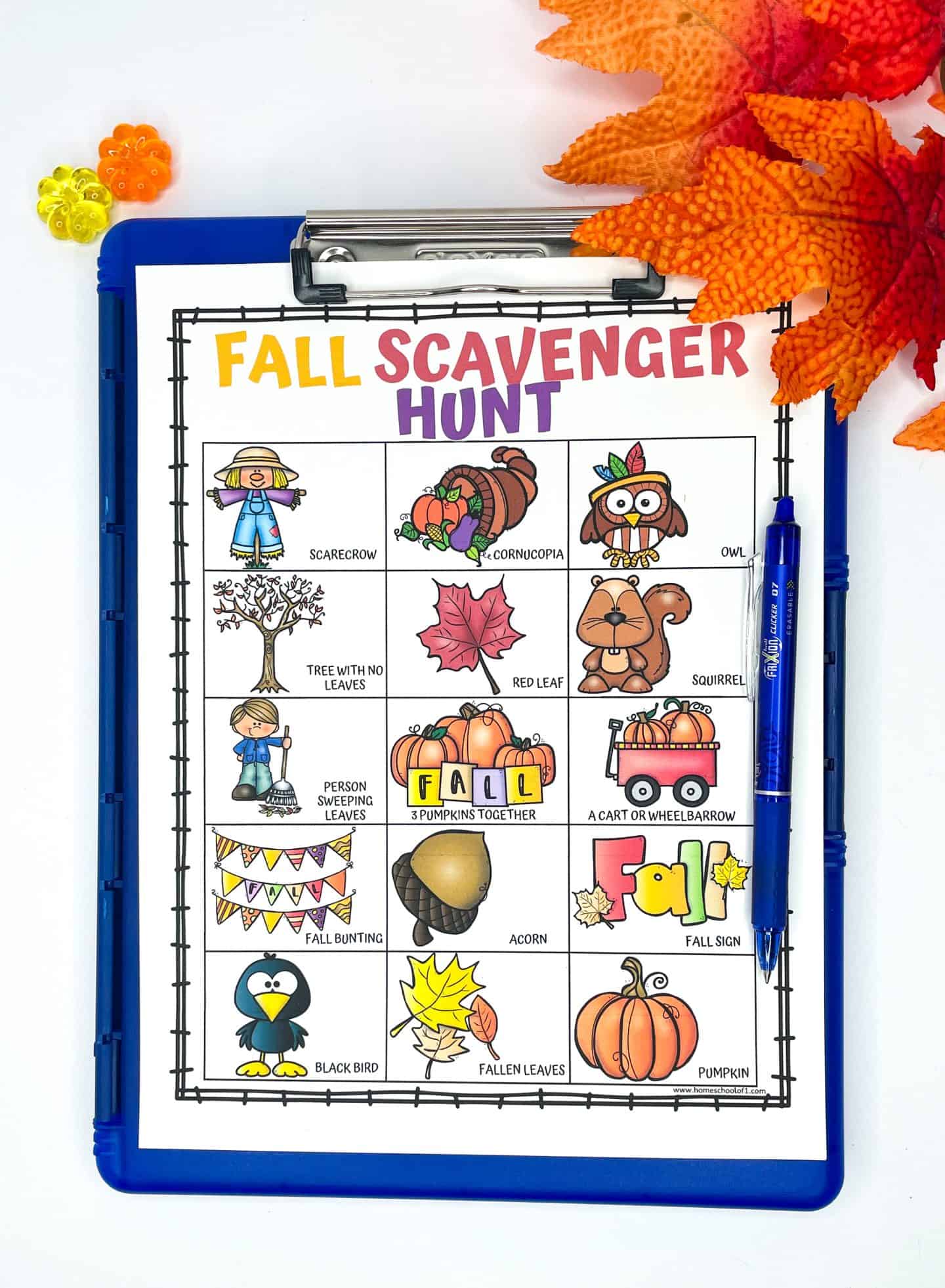 fall scavenger hunt