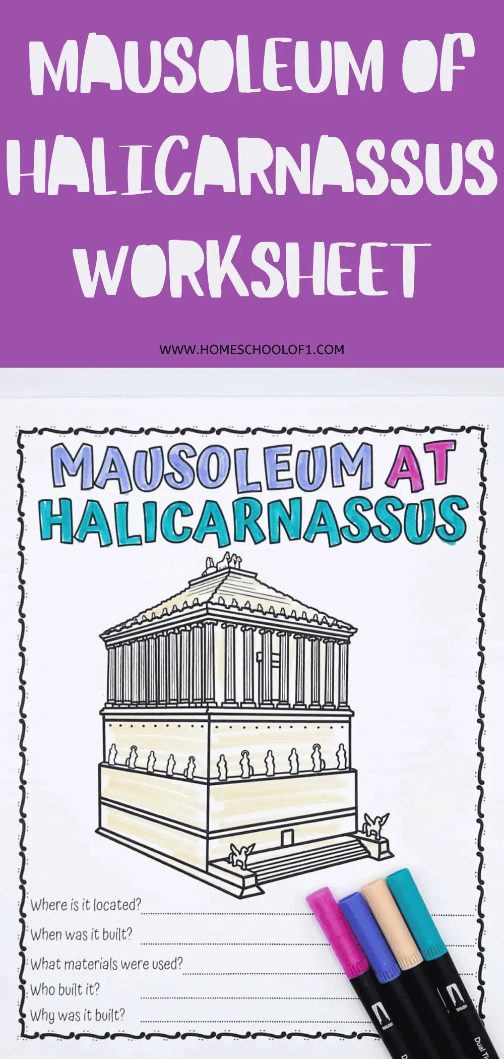 Mausoleum of Halicarnassus worksheet