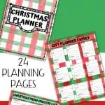 free christmas planner printable