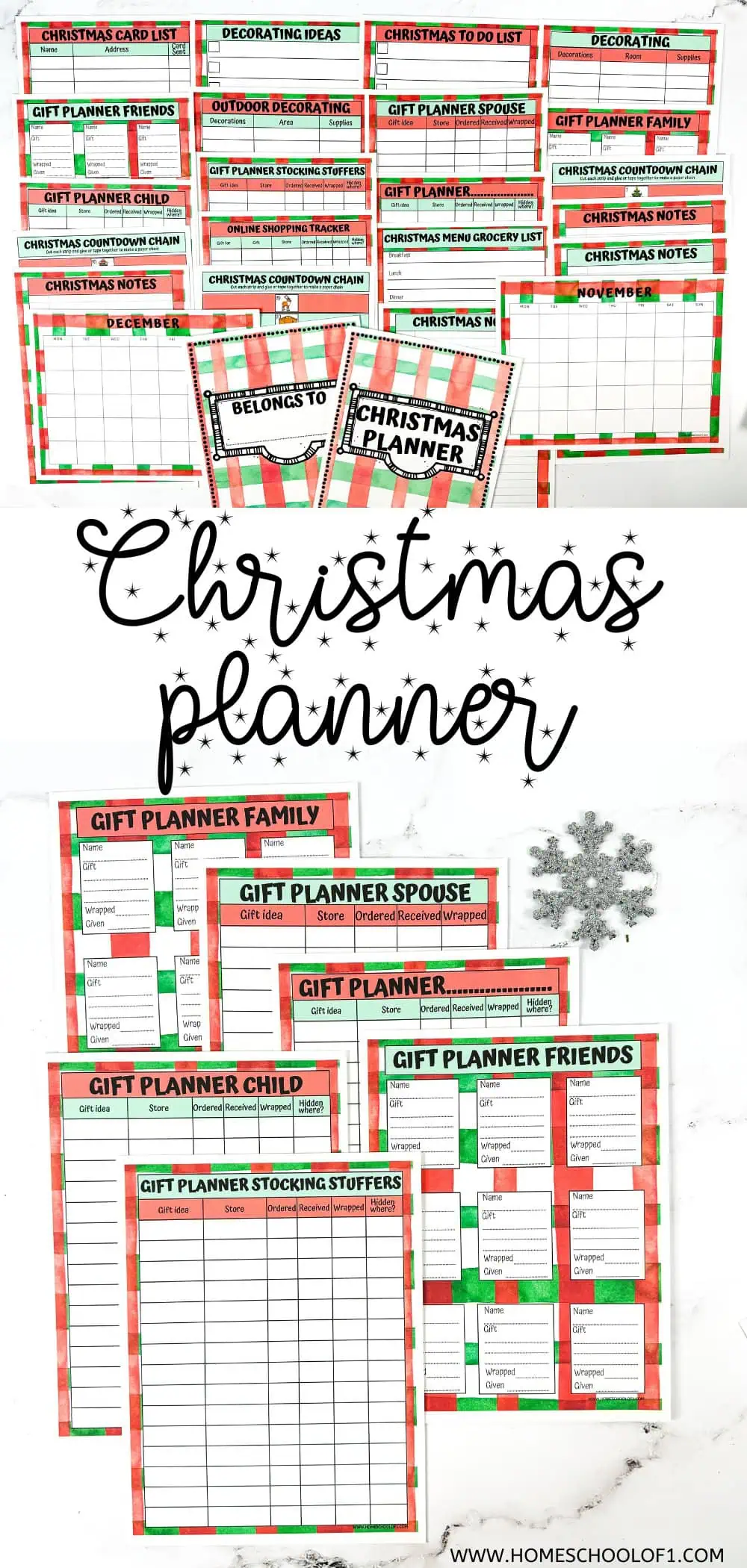 free christmas planner