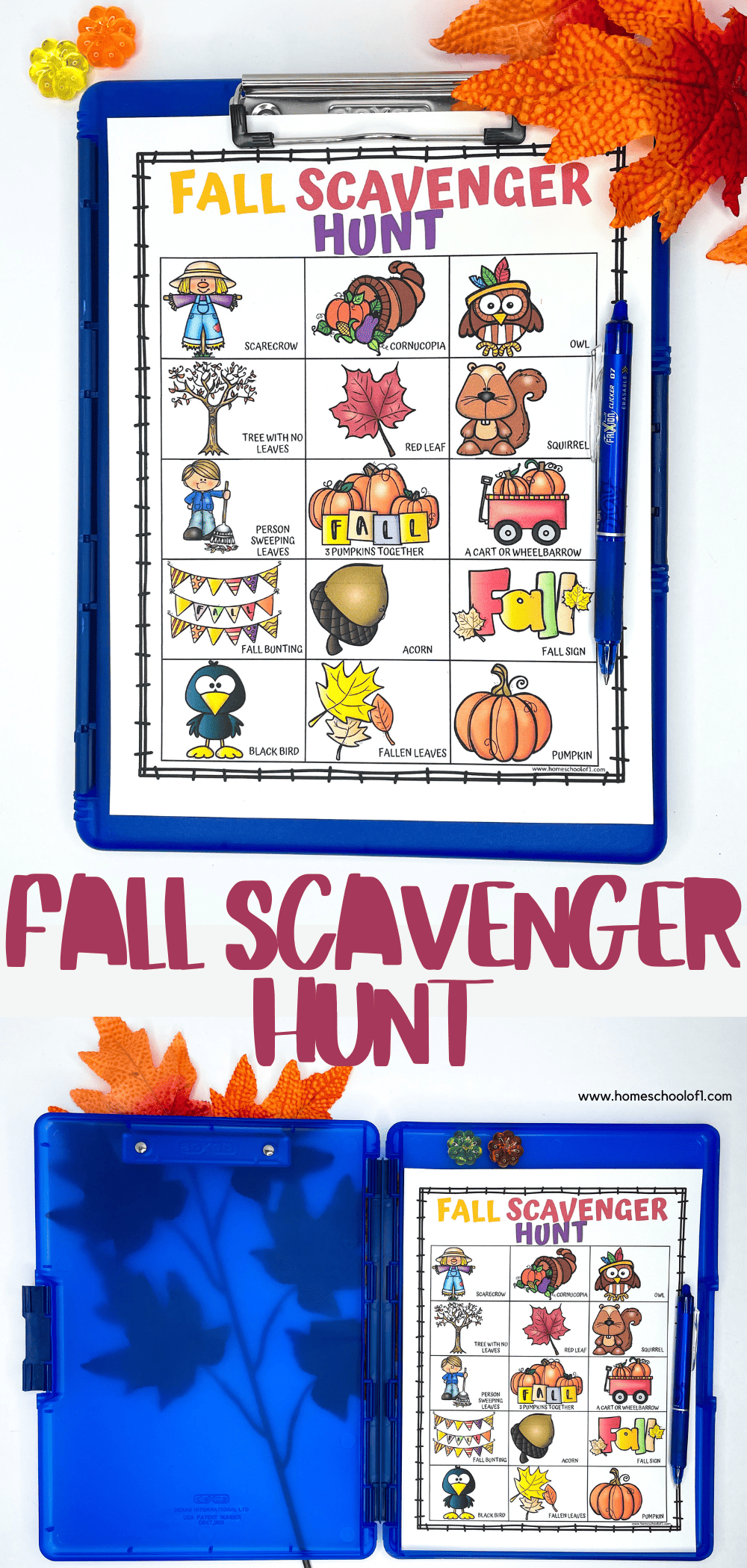 free fall scavenger hunt