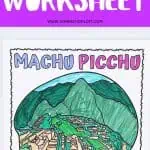 free machu picchu worksheet