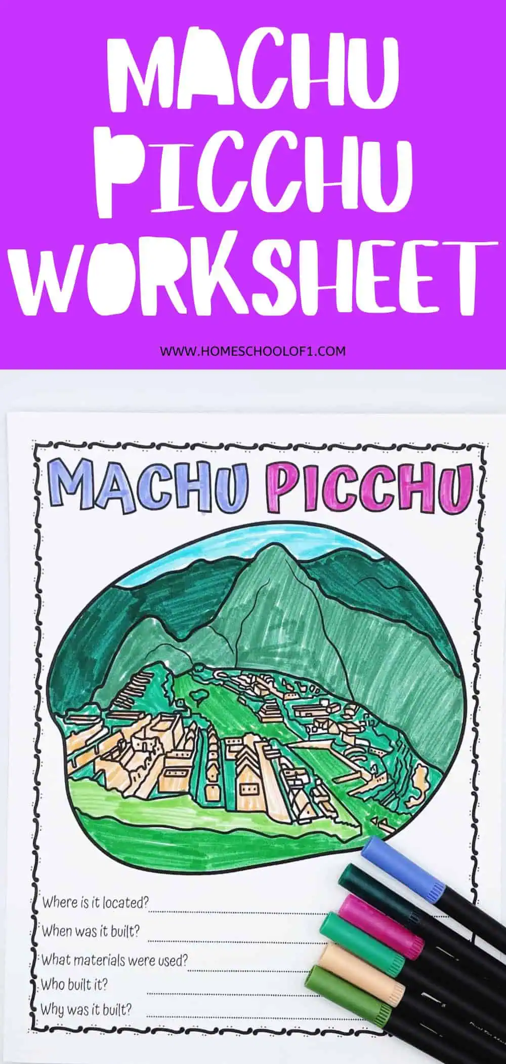 free machu picchu worksheet