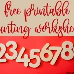 free printable counting worksheets