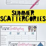 free summer scattergories printable