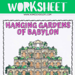 hanging gardens of babylon free printable