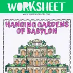 hanging gardens of babylon free printable