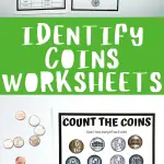 identify coins worksheets