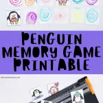 penguin memory game printable