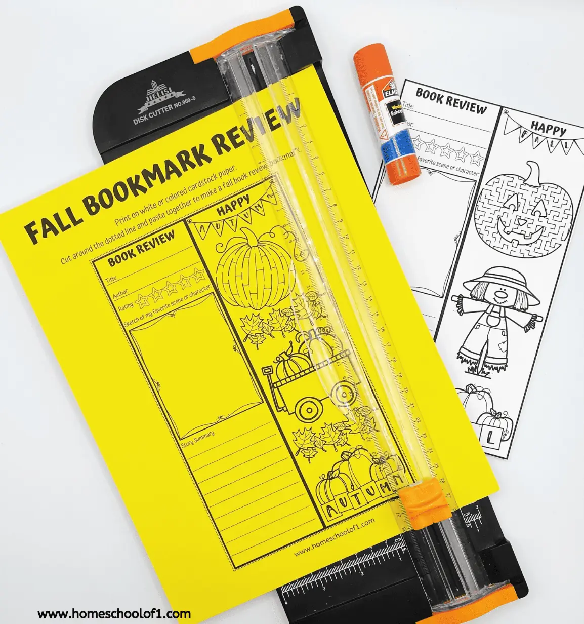 printable fall bookmarks