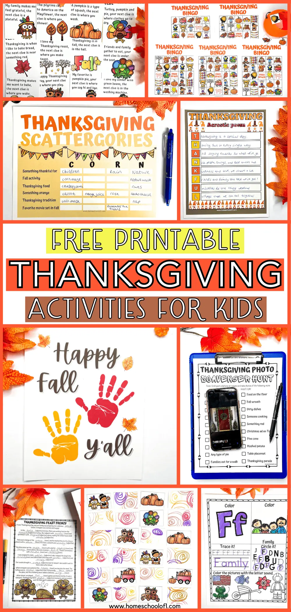 free thanksgiving printables