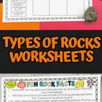 types of rocks worksheets