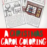 A CHRISTMAS CAROL COLORING PAGES