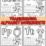 THANKSGIVING ALPHABET WORKSHEETS