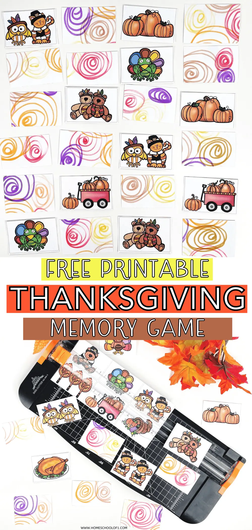 FREE PRINTABLE THANKSGIVING MEMORY GAME